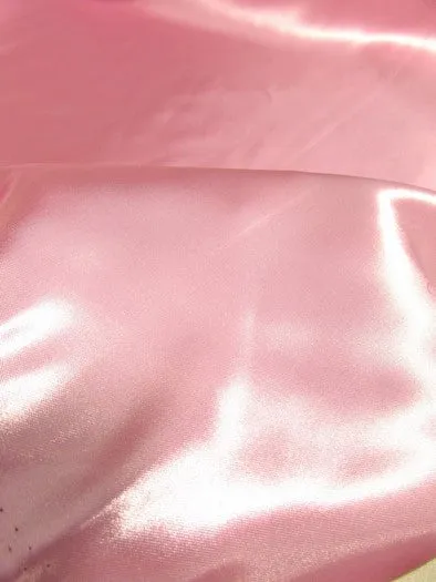 Solid Shiny Bridal Satin Fabric / Turquoise / Sold By The Yard